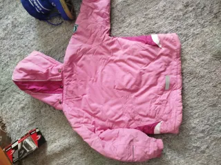 Abrigo de nieve para niña rosa