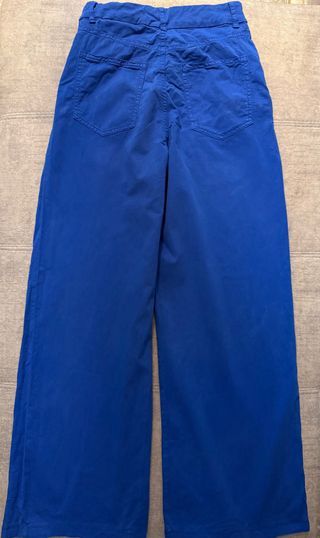 Pantalón Zara Azul Ancho
