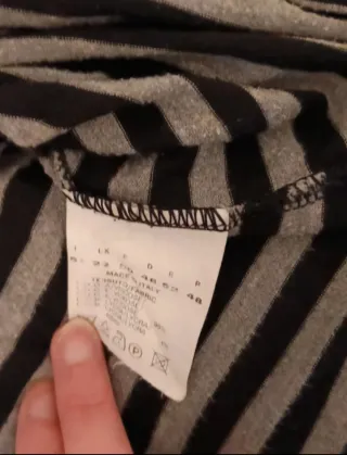 Camiseta Gaia rayas grises talla XL