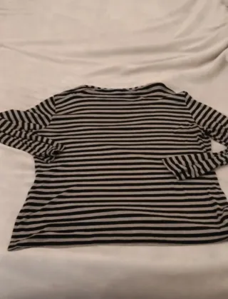 Camiseta Gaia rayas grises talla XL