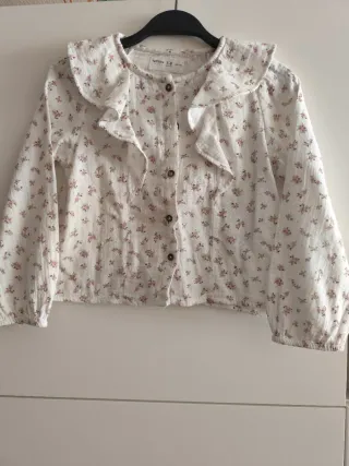 Camisa flores volantes Lefties 7-8 años