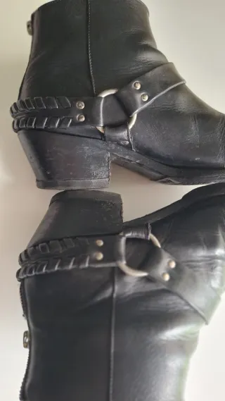 Botines AllSaints Negros Piel Talla 38