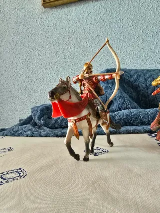 Lote Caballeros Papo/Schleich 10cm