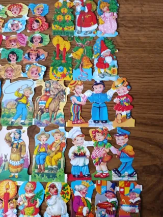 Lote de cromos troquelados vintage