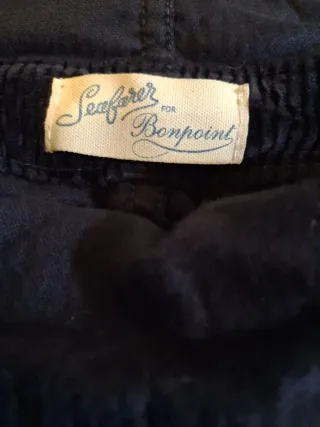 Peto de pana acampanado negro