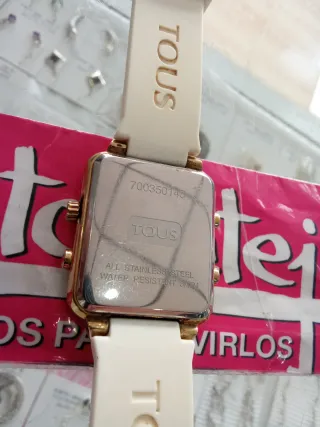 Reloj Tous Oso Dorado y Blanco