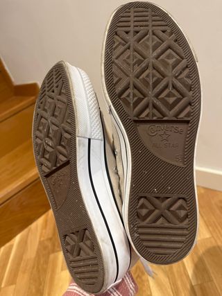 Converse All Star Plataforma Beige