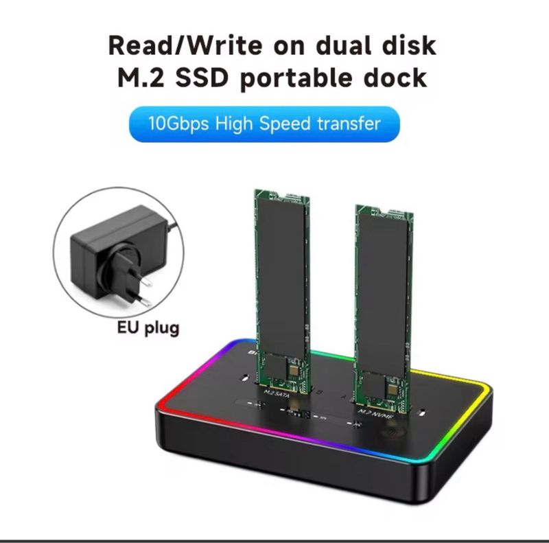 Dock M.2 SSD Dual Clonador 6Gbps afbeelding 3
