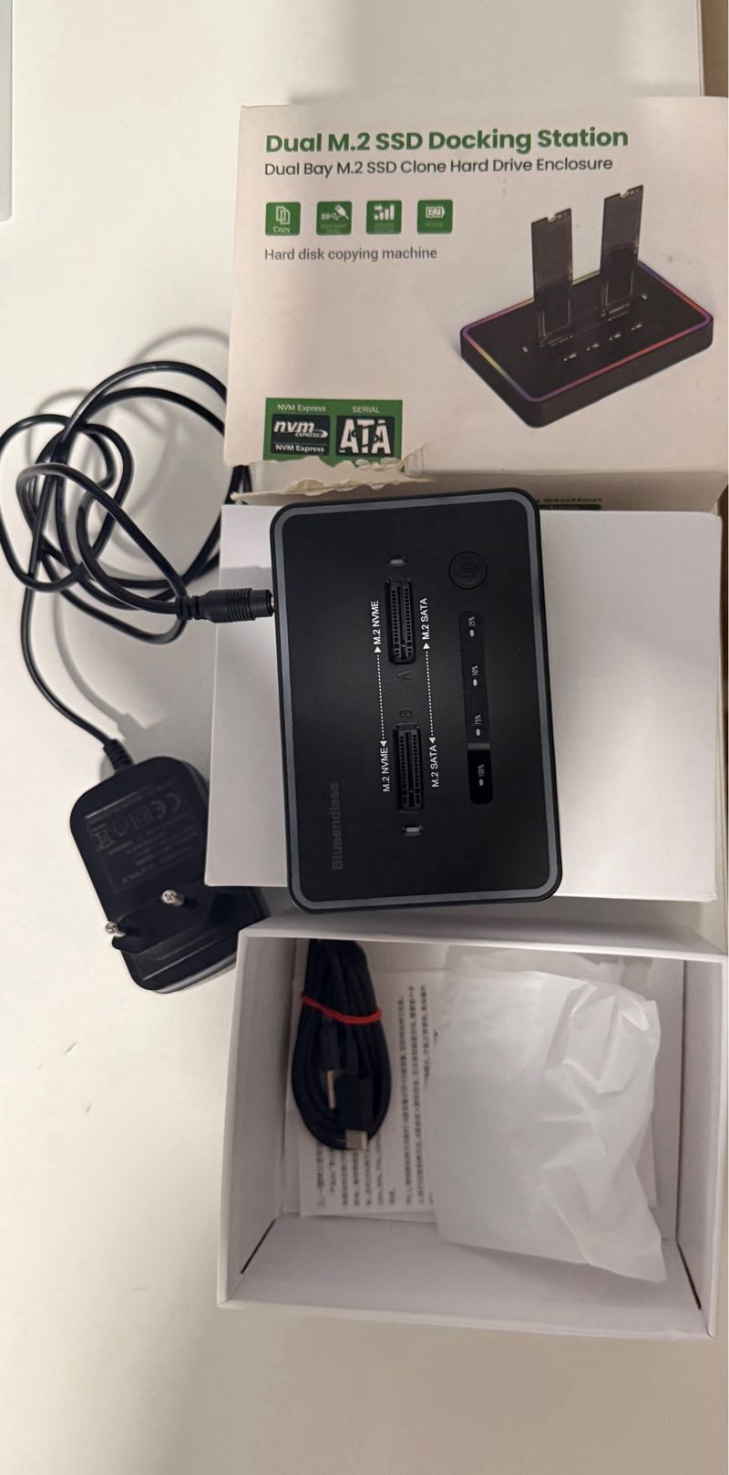 Dock M.2 SSD Dual Clonador 6Gbps afbeelding 2