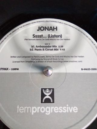 JONAH Sssst... LISTEN - VINILO REMEMBER