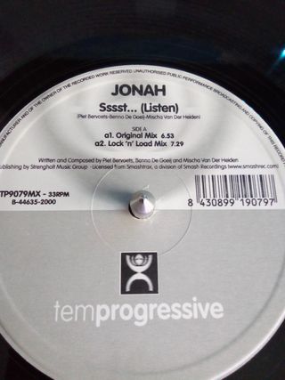 JONAH Sssst... LISTEN - VINILO REMEMBER