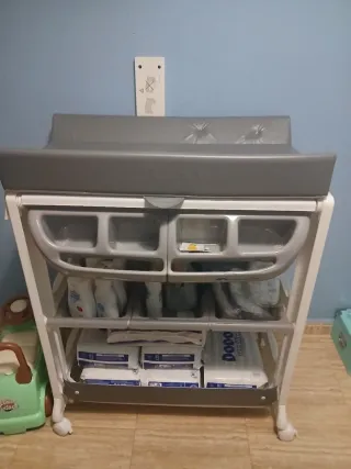 Bañera cambiador bebé como nueva