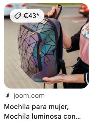 Mochila Reflectante Geométrica