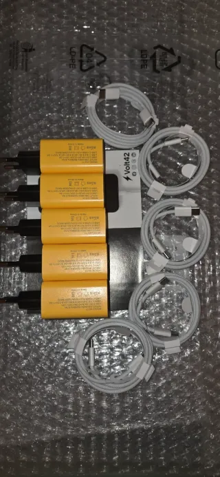 Lotto 5 Kit Caricatore + Cavi USB-C