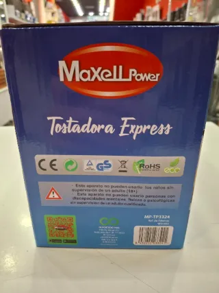 Tostadora Maxell Power Cromada