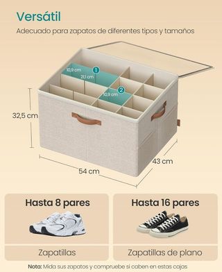 SONGMICS Organizador de Zapatos