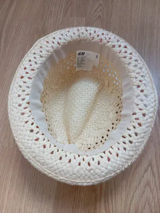 Sombrero paja niña H&M rosa