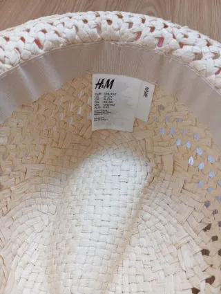 Sombrero paja niña H&M rosa