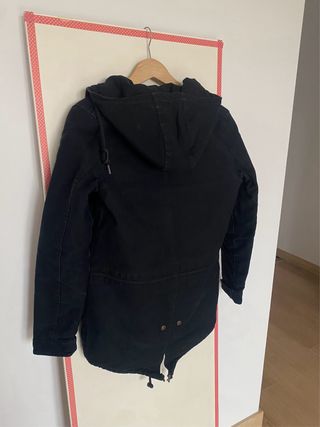 Parka Carhartt acolchada capucha negra T XS