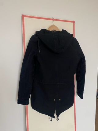 Parka Carhartt acolchada capucha negra T XS