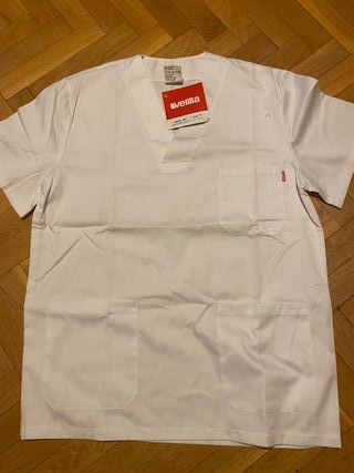 Camisa Sanitaria Blanca Manga Corta Veillia