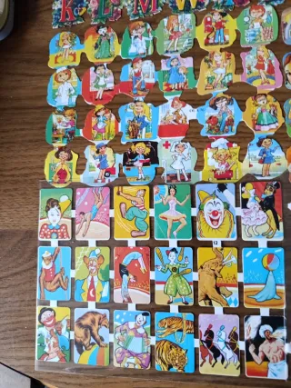 8 Láminas Cromos Troquelados Vintage