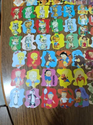 8 Láminas Cromos Troquelados Vintage