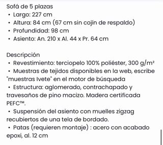 Sofá de terciopelo azul