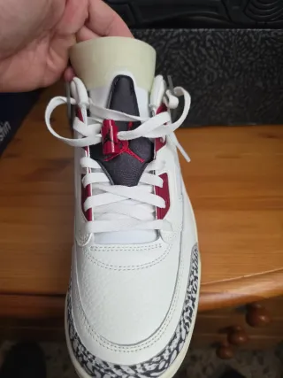 Jordan 3 Retro Blanco Rojo Talla 42