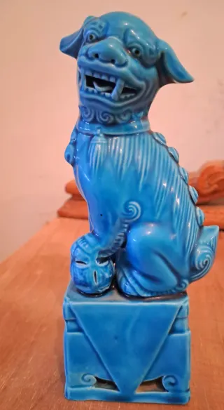 Perro Foo / León Guardián Chino Azul