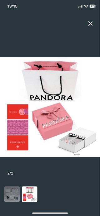 Bolsa y caja Pandora