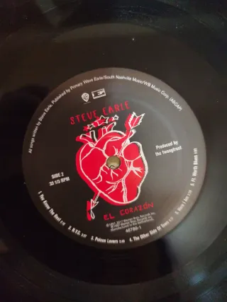 Steve Earle El Corazón RSD 2017 Edición Limi 2500c