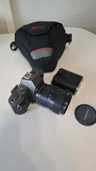 Cámara Pentax Analógica Negra