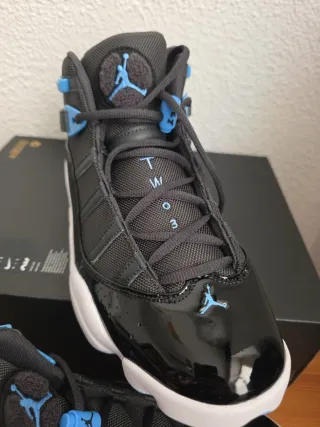 Jordan 6 Rings Negro Azul Talla 42