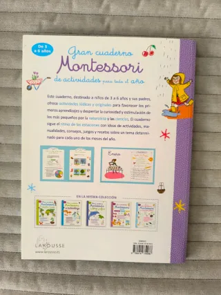 Cuaderno Montessori actividades para todo el año