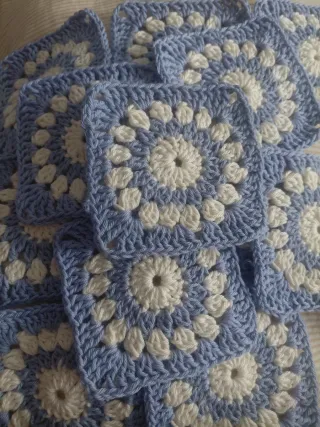 12 Cuadros granny algodón 10 ctm