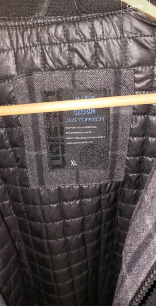 Chaqueta hombre cuadros gris y negro