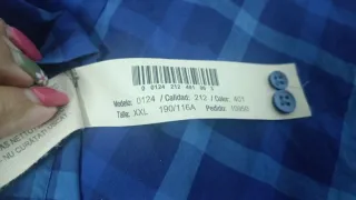 Camisa cuadros algodón Massimo Dutti XXL