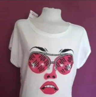 Camisetas  transpirable para mujer. 100% algodón