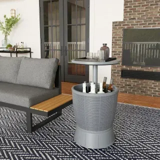 Mesa Nevera Exterior Gris 41L