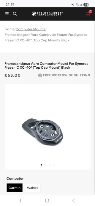 Soporte Acople Garmin