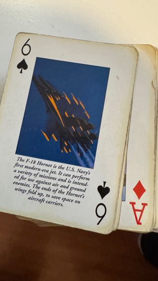 Baraja de cartas de póker de aviones