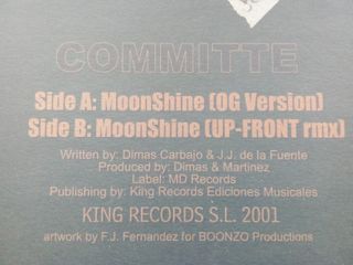 COMMITTE - MOONSHINE - VINILO REMEMBER