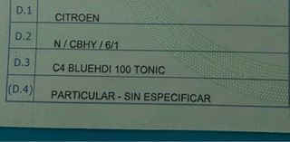 Citroën C4 – correa cambiada + 4 neumáticos nuevos