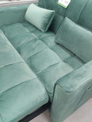 Sofá Cama Terciopelo Verde