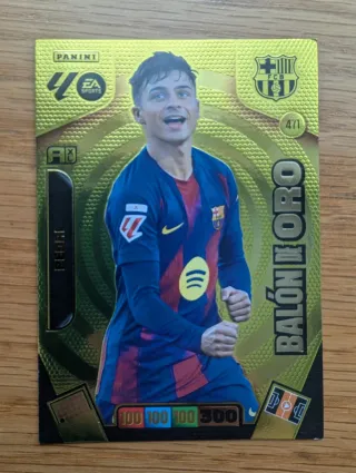 Cromo Panini Balón de Oro Pedri 471