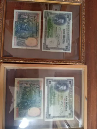 Lote 2 Billetes: 100 y 50 Pesetas Banco de España