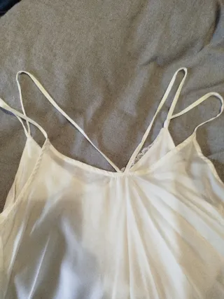 Camiseta tirantes blanca encaje