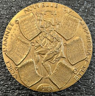 Medaglione in bronzo Calendario 1978