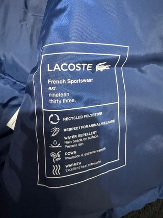 Abrigo de Plumas Lacoste